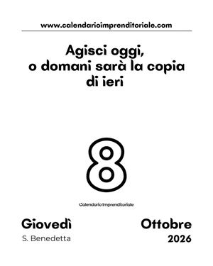 Image post by @calendarioimprenditoriale on Instagram