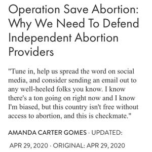 Image post by @shoutyourabortion on Instagram