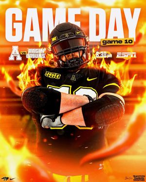 Image post by @appstate_fb on Instagram