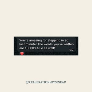 Image post by @celebrationsbysinead on Instagram