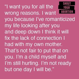 Image post by @shoutyourabortion on Instagram