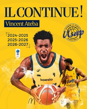 Image post by @usavignonpontetbasket on Instagram
