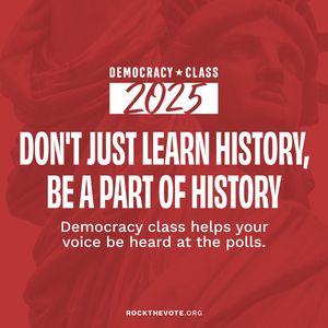 Image post by @rockthevote on Instagram