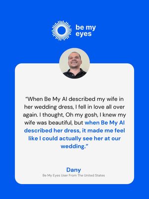 Image post by @bemyeyesapp on Instagram