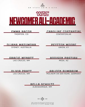 Image post by @nmstateswimdive on Instagram