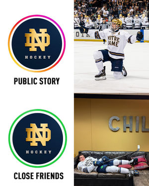 Image post by @nd_hockey on Instagram