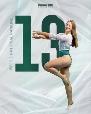 Image post by @MSU_Gymnastics on Twitter