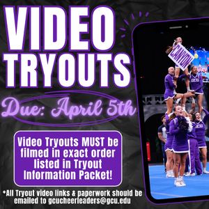 Image post by @gcucheerleaders on Instagram