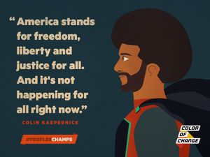 Image post by @ColorOfChange on Twitter