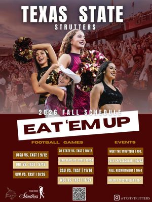 Image post by @txststrutters on Instagram
