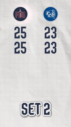 Image post by @FDUKnightsWVB on Twitter