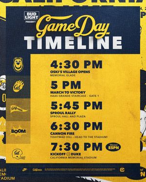Image post by @cal_football on Instagram