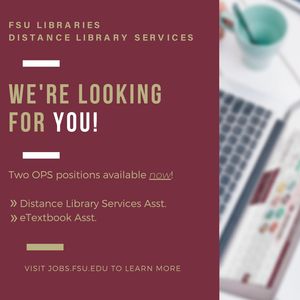 Image post by @fsulibraries on Instagram