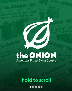 Image post by @theonion on Instagram