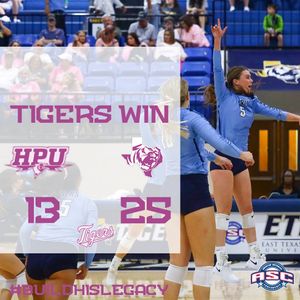 Image post by @ETBU_Volleyball on Twitter