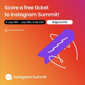 Image post by @manychat on Instagram