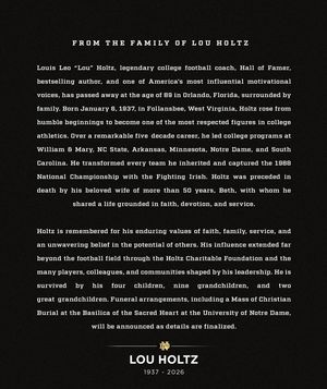 Image post by @thefightingirish on Instagram