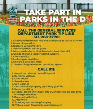 Image post by @DetroitParksRec on Facebook