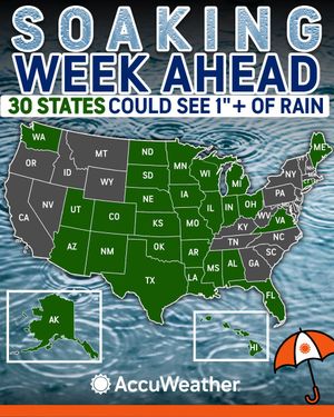 Image post by @accuweather on Twitter/X