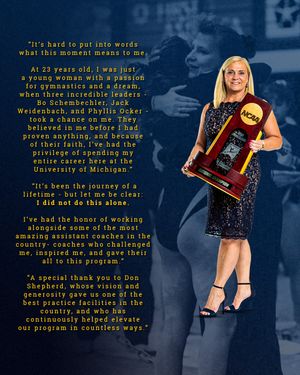 Image post by @umichwgym on Instagram