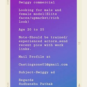 Image post by @castingzone on Instagram
