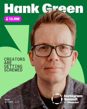 Image post by @manychat on Instagram