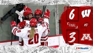 Image post by @BadgerWHockey on Twitter
