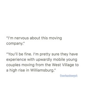 Image post by @overheardnewyork on Instagram
