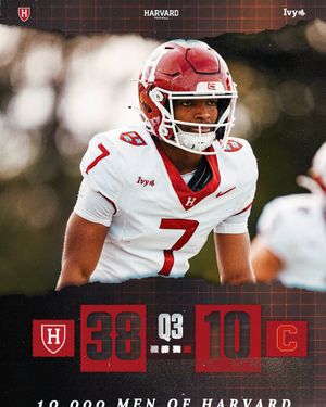 Image post by @HarvardFootball on Twitter/X