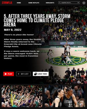 Image post by @seattlestorm on Twitter