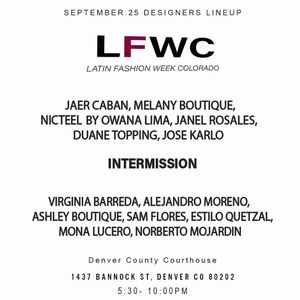 Image post by @latinfashionweekcolorado on Instagram