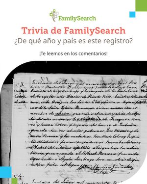 Image post by @familysearchesp on Instagram