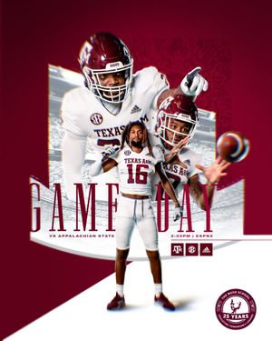 Image post by @AggieFootball on Twitter