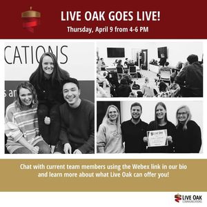 Image post by @LiveOakCommunications on Facebook