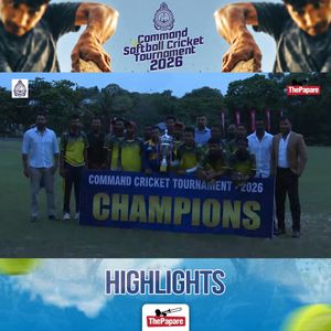 Video post by @thepaparecricket on Facebook