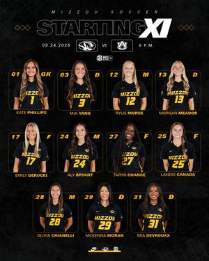 Image post by @MizzouSoccer on Twitter/X