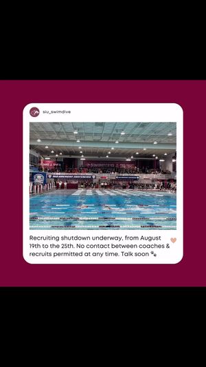 Video post by @SIUSwimDive on Facebook