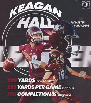 Image post by @mcmasterfootball on Instagram