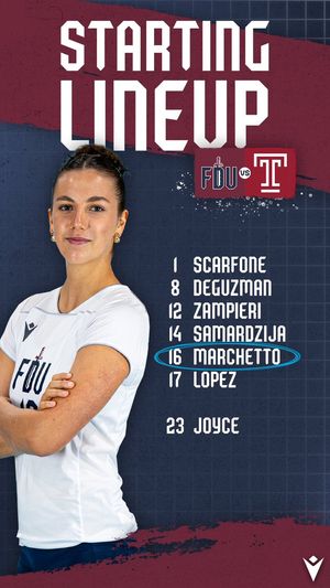 Image post by @FDUKnightsWVB on Twitter/X