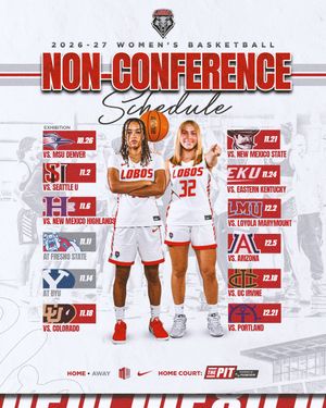 Image post by @UNMLoboWBB on Twitter/X