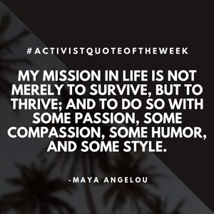 Image post by @activistartists on Instagram