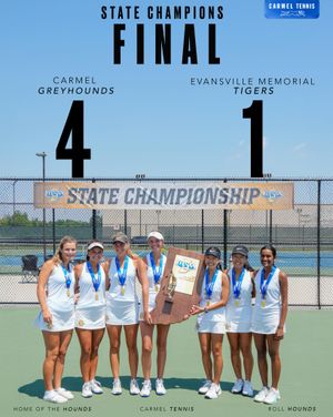 Image post by @carmelhsgirlstennis on Instagram