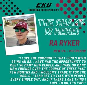 Image post by @EKUHousing on Facebook