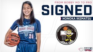 Image post by @RMUAthletics on Facebook