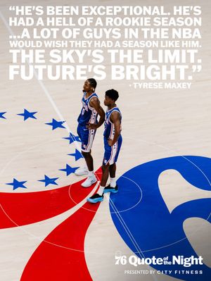 Image post by @sixers on Instagram