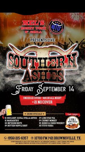 Image post by @SouthernAshesMusic on Facebook