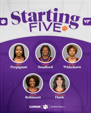 Image post by @ClemsonWBB on Twitter