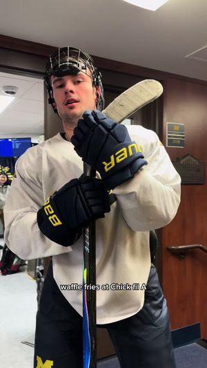 Video post by @umichhockey on TikTok