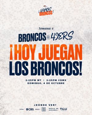 Image post by @broncosespanol on Instagram