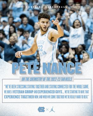 Image post by @unc_basketball on Instagram